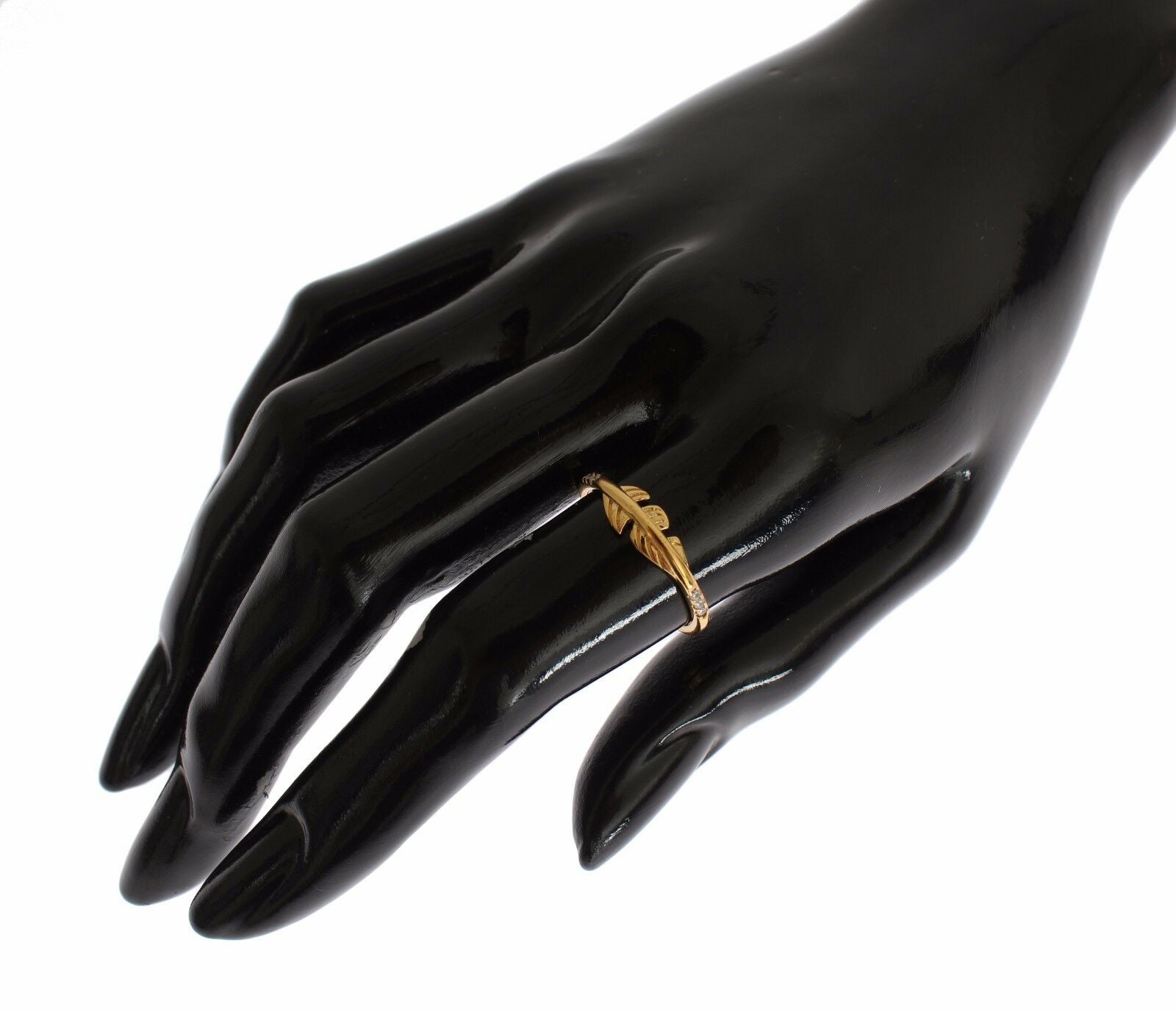 Nialaya Gold Clear CZ 925 Silver Ring - Fizigo